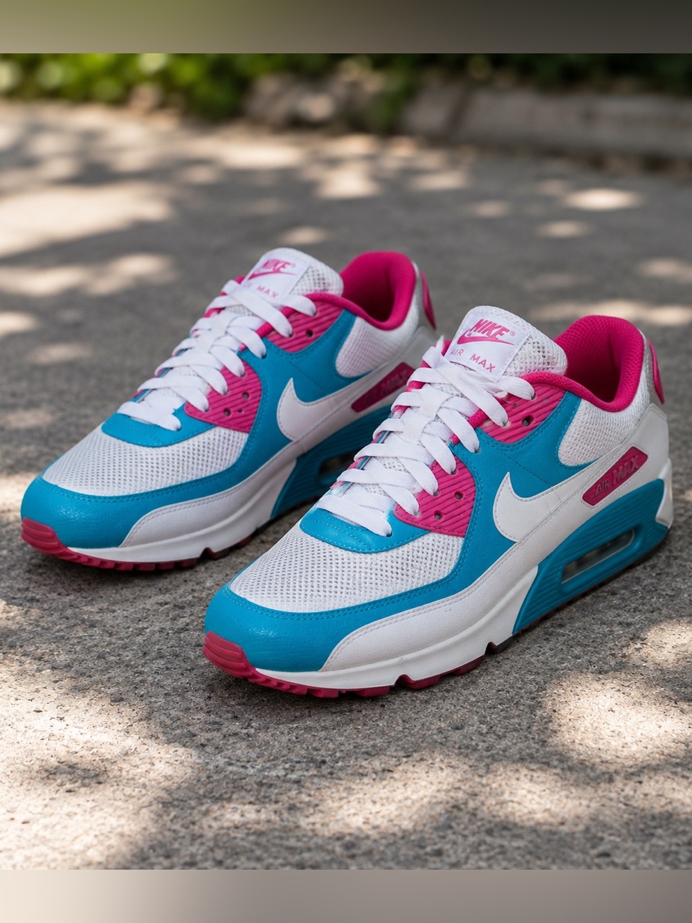 Nike Air Max 90 NikeiD Custom “Angela” Sneakers 488034-991 Women’s 9.5 Rare - Picture 2 of 14